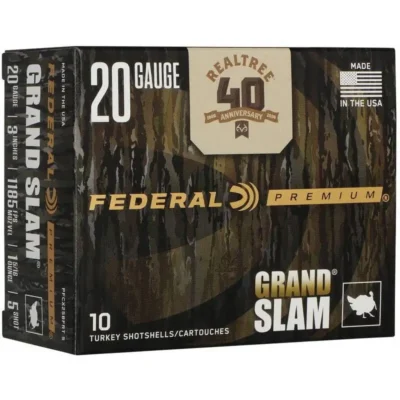 FEDERAL Grand Slam Realtree 40th Anniv 20GA 3 IN 1 5/16OZ #5 LEAD 10 ROUNDS