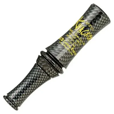 Haydels Carbon Kwacker Mallard Duck Call 2-Reed Carbon Finish