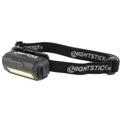 Multi-Flood USB Headlamp w/Brim Clip & Black Strap – LiPo – Black