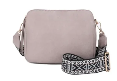 Jessie James Rebecca Triple Compartment Lock and Key Concealed Carry Crossbody – Stone