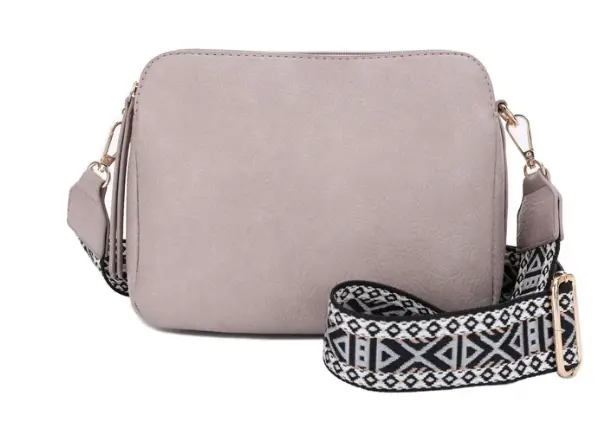 Jessie James Rebecca Triple Compartment Lock and Key Concealed Carry Crossbody – Stone