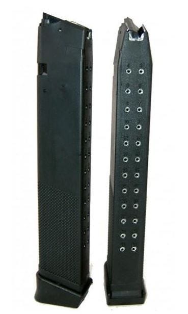 RWB MAG GLOCK 45ACP 26RD STEEL LINED BLK POLYMER