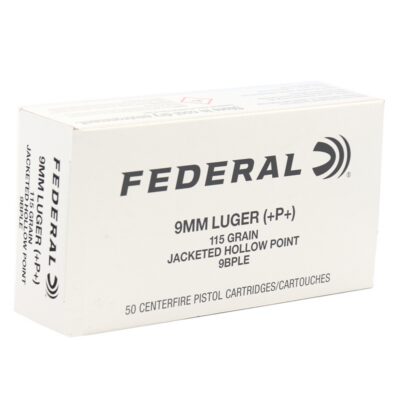 FEDERAL CLASSIC HI SHOK 9MM+P+ 115GR JHP 50RD BX 1000RD CASE