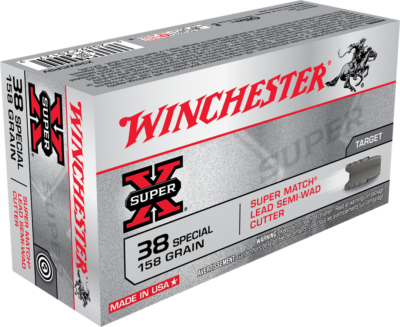 WIN SUPER-X 38SPL 158GR LEAD RN 50/10