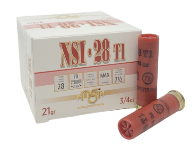 NSI 28 T1 28 gauge 2 3/4″ 3/4 Oz. #7 � Shot 1300 fps 25/rds