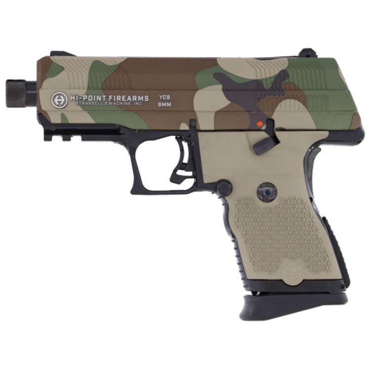 MKS YC9 9mm pistol YC slide threaded barrel M81 US woodland camo slide 10r MKS YC9 9mm pistol YC slide threaded barrel M81 US woodland camo slide 10r