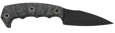 HALF FACE BLADES HUMINT 3″ BLADE, 8″OA, CPM S45VN STEEL, ARMOR BLK, GRY MICARTA GRIP