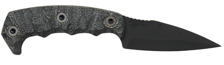 HALF FACE BLADES HUMINT 3″ BLADE, 8″OA, CPM S45VN STEEL, ARMOR BLK, GRY MICARTA GRIP