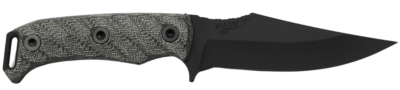 HALF FACE BLADES TOSAHWI 4″ BLADE, 8.1″OA, CPM S45VN STEEL, ARMORY BLK, GRAY MICARTA GRIP