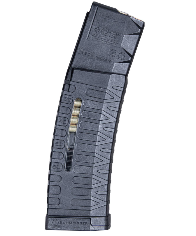ATI SCHMEISSER 5.56/.223 AR15 60RD MAGAZINE W/ WINDOW ATI SCHMEISSER 5.56/.223 AR15 60RD MAGAZINE W/ WINDOW