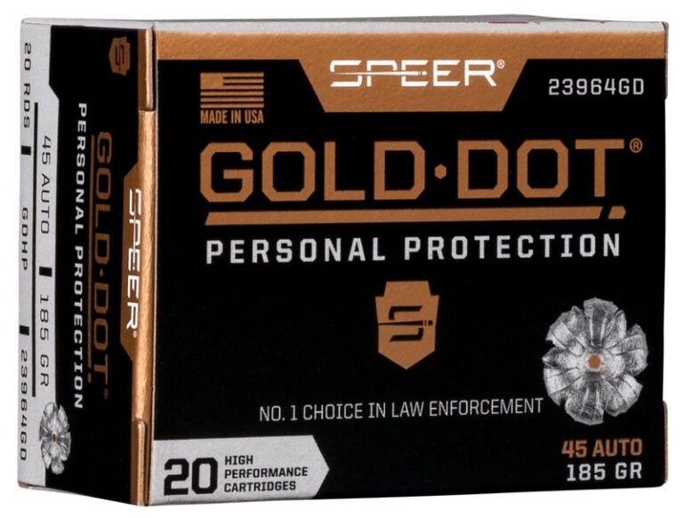 SPEER GOLD DOT 45ACP 185GR GDHP SPEER GOLD DOT 45ACP 185GR GDHP