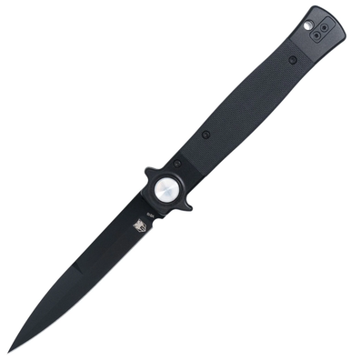 CobraTec Stiletto Button Lock G10 Knife Folding Blade OD Green/Black
