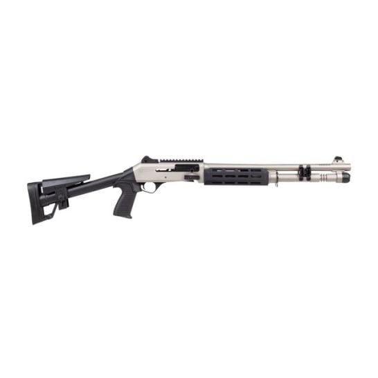 PANZER ARMS M4 SPEED PRO 12G 18.5″ PORTED BBL, MARINE/NICKEL, MLOK HG, 5RD PANZER ARMS M4 SPEED PRO 12G 18.5″ PORTED BBL, MARINE/NICKEL, MLOK HG, 5RD