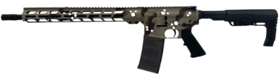 POF P-15 BASE RIFLE CHOCOLATE CHIP 5.56 16.5″BBL, 15″MLOK RAIL, DIRECT IMPENGMENT 1-30RD MAGAZINE