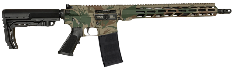 POF P-15 BASE RHODESIAN BRUSH STROKE 5.56 16.5″BBL, 15″MLOK RAIL, DIRECT IMPENGMENT 1-30RD MAGAZINE