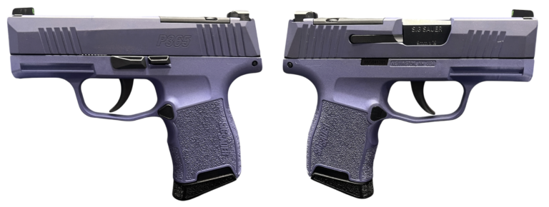 SIG SAUER P365 9MM PISTOL 3.10″ OPTIC READY TWO TONE PURPLE 2-10RD SIG SAUER P365 9MM PISTOL 3.10″ OPTIC READY TWO TONE PURPLE 2-10RD