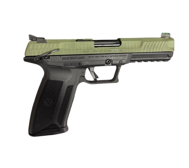 RUGER-5.7 X 28 4.9″ PISTOL BLACK/DESERT NIGHT CAMO SLIDE 20+1 MS RUGER-5.7 X 28 4.9″ PISTOL BLACK/DESERT NIGHT CAMO SLIDE 20+1 MS