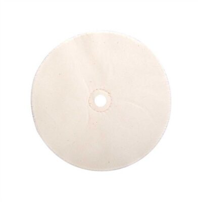 MUSLIN WHEELS MUSLIN POLISHING WHEEL, LOOSE, 6” X 20-PLY, 1/2” ARBOR