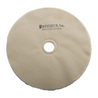 MUSLIN WHEELS MUSLIN POLISHING WHEEL, LOOSE, 8” X 20-PLY, 1” ARBOR