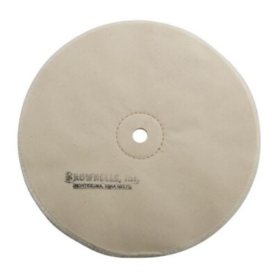 MUSLIN WHEELS MUSLIN POLISHING WHEEL, LOOSE, 8” X 20-PLY, 1/2” ARBOR