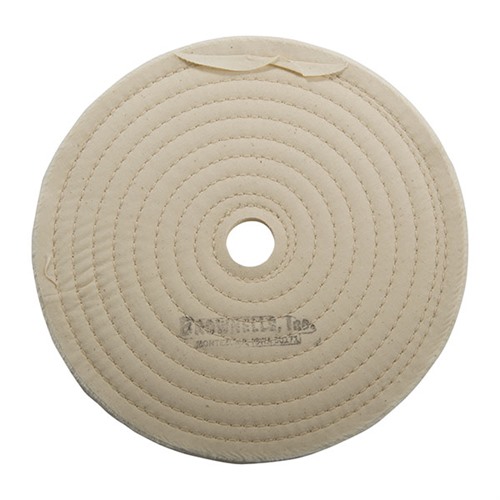 MUSLIN WHEELS MUSLIN POLISH WHEEL, STITCHED, 8” X 3/8” THICK, 7/8” ARBOR MUSLIN WHEELS MUSLIN POLISH WHEEL, STITCHED, 8” X 3/8” THICK, 7/8” ARBOR
