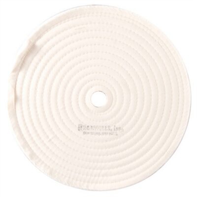MUSLIN WHEELS MUSLIN POLISH WHEEL STITCHED 10” X 3/8” THICK, 7/8” ARBOR