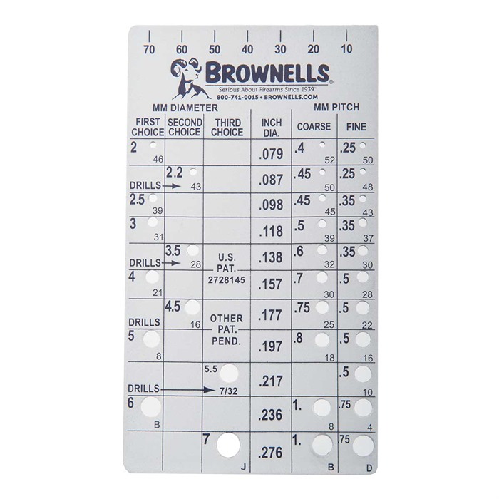 BROWNELL’S SCREW CHEK’R METRIC SCREW CHEK’R STEEL BROWNELL’S SCREW CHEK’R METRIC SCREW CHEK’R STEEL
