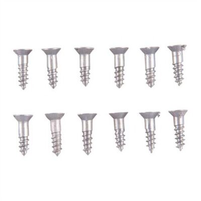UNPLATED STEEL FLAT HEAD WOOD SCREW KIT 3X3/8” STEEL FLAT HEAD WOOD SCREWS BLUED 12 PACK