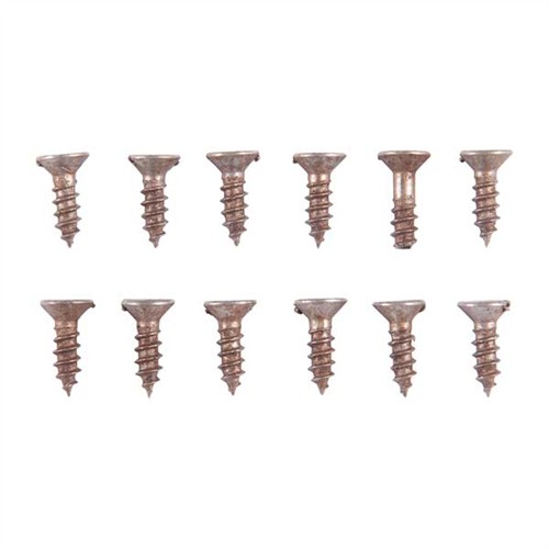 UNPLATED STEEL FLAT HEAD WOOD SCREW KIT 4X3/8” STEEL FLAT HEAD WOOD SCREWS BLUED 12 PACK UNPLATED STEEL FLAT HEAD WOOD SCREW KIT 4X3/8” STEEL FLAT HEAD WOOD SCREWS BLUED 12 PACK