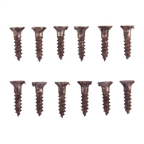 UNPLATED STEEL FLAT HEAD WOOD SCREW KIT 4X1/2” STEEL FLAT HEAD WOOD SCREWS BLUED 12 PACK UNPLATED STEEL FLAT HEAD WOOD SCREW KIT 4X1/2” STEEL FLAT HEAD WOOD SCREWS BLUED 12 PACK