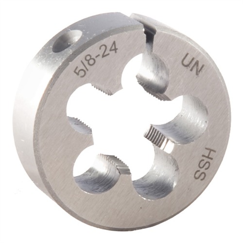 FLASH SUPPRESSOR DIE FOR AR-15/M16 & AR-308 FLASH SUPPRESSOR ROUND DIE 1” DIA. 5/8”-24 TPI FOR AR-308 FLASH SUPPRESSOR DIE FOR AR-15/M16 & AR-308 FLASH SUPPRESSOR ROUND DIE 1” DIA. 5/8”-24 TPI FOR AR-308