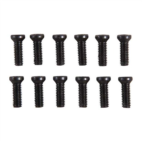 TORX HEAD SCOPE RING & BASE SCREW KIT T-10 WEAVER OVAL SCREW 6-40 X 15/32” 12 PACK
