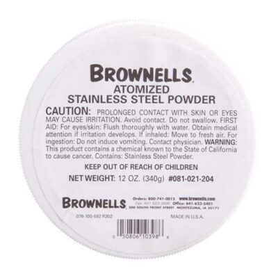 ATOMIZED METALS ATOMIZED STAINLESS STEEL POWDER 12OZ