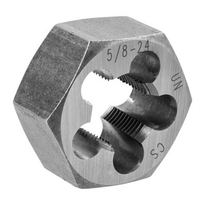 FLASH SUPPRESSOR DIE FOR AR-15/M16 & AR-308 FLASH SUPPRESSOR HEX DIE 1” DIA, 5/8”-24 TPI FOR AR-308