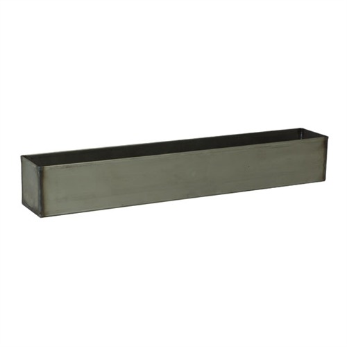 BLACK IRON BLUING TANK FULL BLUING TANK, 40” L X 6” H X 6” W, BLACK IRON BLACK IRON BLUING TANK FULL BLUING TANK, 40” L X 6” H X 6” W, BLACK IRON