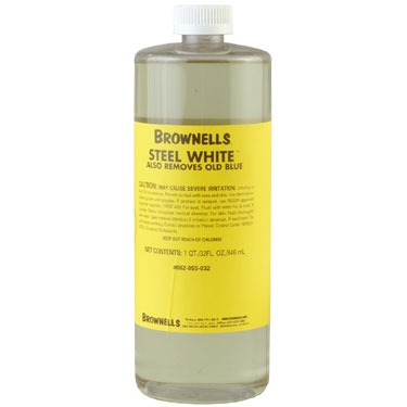 STEEL WHITE STEEL WHITE RUST & BLUE REMOVER, 1 QUART (32OZ)