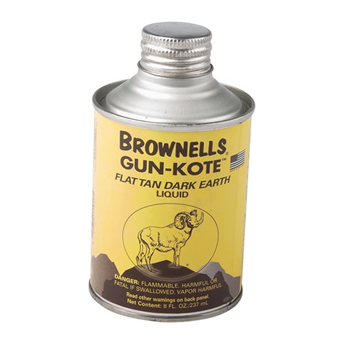 GUN-KOTE? OVEN CURE, GUN FINISH GUN-KOTE OVEN CURE GUN FINISH, 8OZ, FLAT TAN DARK EARTH GUN-KOTE? OVEN CURE, GUN FINISH GUN-KOTE OVEN CURE GUN FINISH, 8OZ, FLAT TAN DARK EARTH