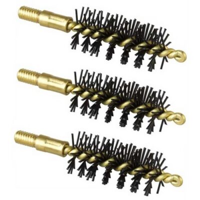 HEAVY WEIGHT NYLON HANDGUN BORE BRUSHES HEAVY WEIGHT BRUSH, NYLON, .22 CALIBER PISTOL, 3 PACK