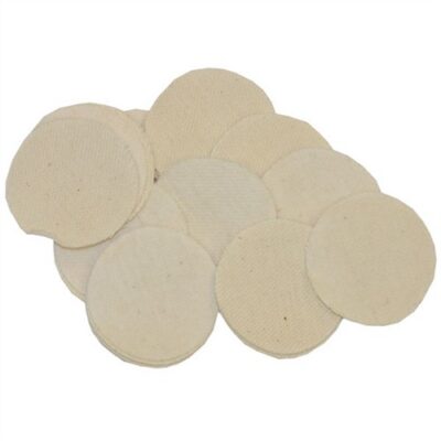 REALLY HEAVY DUTY SQUARE 100% COTTON PATCHES HEAVY DUTY COTTON ROUND PATCHES,  2”/.40-.50 CAL, 1000 PACK