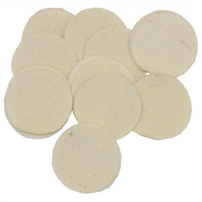 REALLY HEAVY DUTY SQUARE 100% COTTON PATCHES HEAVY DUTY COTTON ROUND PATCHES, 1.5”/.35-.40 CAL, 100 PACK
