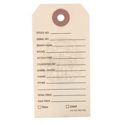 GUN PRICE TAGS GUN PRICE TAGS, MANILLA, 500 PACK