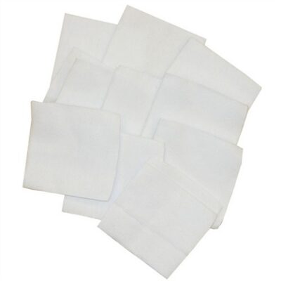 SQUARE 100% COTTON FLANNEL CLEANING PATCHES SQUARE COTTON PATCHES, 3”, 16/12 GAUGE, 1000 PACK