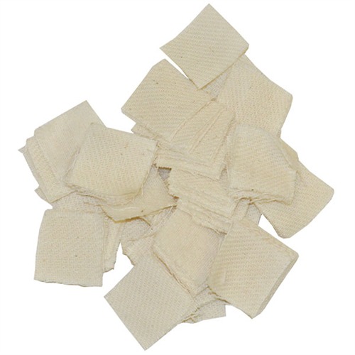 HEAVY-DUTY PATCHES HEAVY DUTY SQUARE COTTON PATCHES, .875”/.17/.20 CAL, 1000 PK