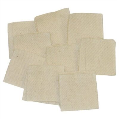 HEAVY-DUTY PATCHES HEAVY DUTY SQUARE COTTON PATCHES,1.375”/.22/.270CAL, 1000 PK