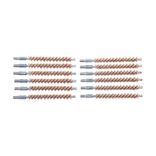 STANDARD LINE BRONZE BORE BRUSHES FOR RIFLE STANDARD LINE BRONZE RIFLE BRUSH 6MM-25 CALIBER 12 PACK STANDARD LINE BRONZE BORE BRUSHES FOR RIFLE STANDARD LINE BRONZE RIFLE BRUSH 6MM-25 CALIBER 12 PACK