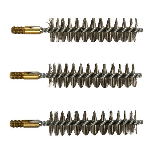 STANDARD LINE STAINLESS STEEL MUZZLELOADER RIFLE BORE BRUSHES STANDARD LINE BRUSH, .54 CALIBER MUZZLELOADER, SS, 3 PACK