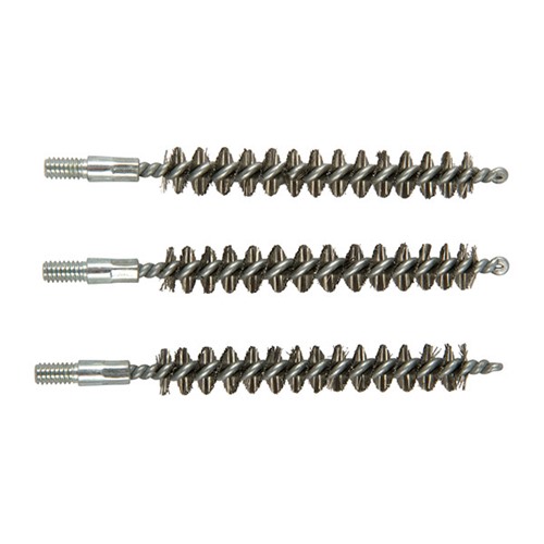 STANDARD LINE STAINLESS STEEL CENTER FIRE RIFLE BORE BRUSHES STANDARD LINE STAINLESS 8MM RIFLE BRUSH 3 PACK