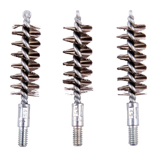 STANDARD LINE STAINLESS STEEL HANDGUN BORE BRUSHES STANDARD LINE BRUSH, .44/.45 CALIBER HANDGUN, SS, 3 PACK