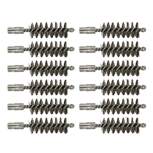 STANDARD LINE STAINLESS STEEL SHOTGUN BORE BRUSHES STANDARD LINE BRUSH, 20 GAUGE SHOTGUN, SS, 12 PACK