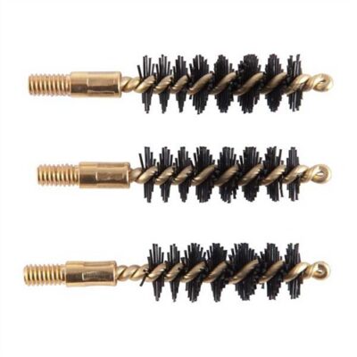 HEAVY WEIGHT NYLON HANDGUN BORE BRUSHES HEAVY WEIGHT BRUSH, NYLON, 9MM/.38/.357 CAL PISTOL, 3 PACK